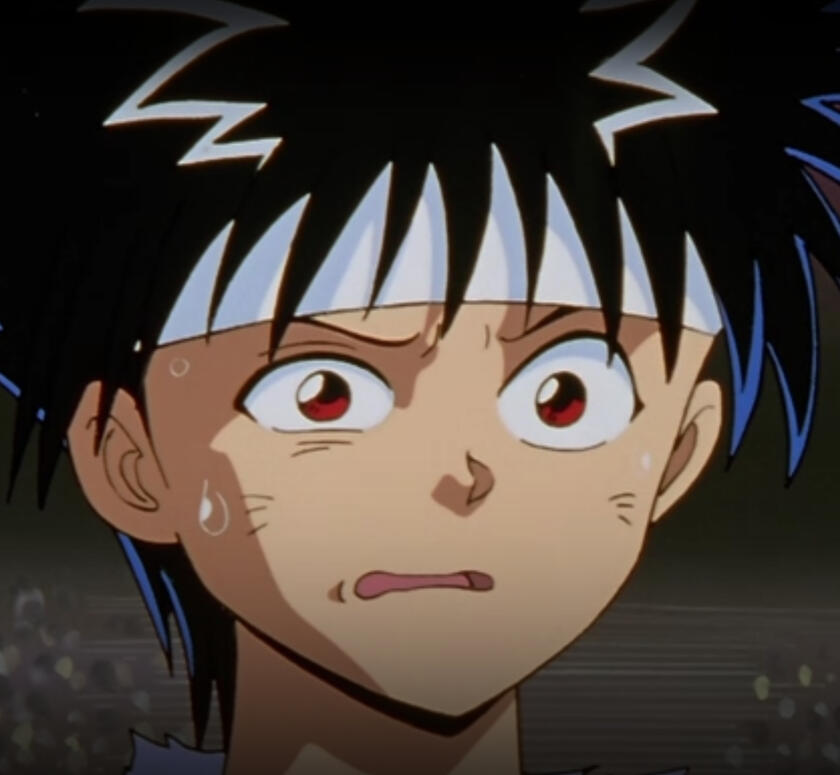 Hiei, screenshot from Yu Yu Hakusho